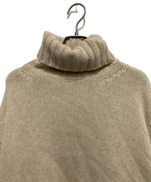 GALERIE VIE（ギャルリーヴィー）GALERIE VIE (ギャルリーヴィー) ファインウール ハイネックプルオーバー ベージュ サイズ:Sの古着・服飾アイテム