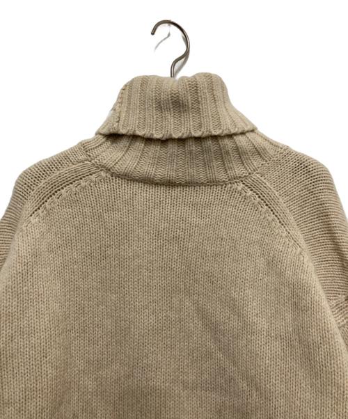 GALERIE VIE（ギャルリーヴィー）GALERIE VIE (ギャルリーヴィー) ファインウール ハイネックプルオーバー ベージュ サイズ:Sの古着・服飾アイテム