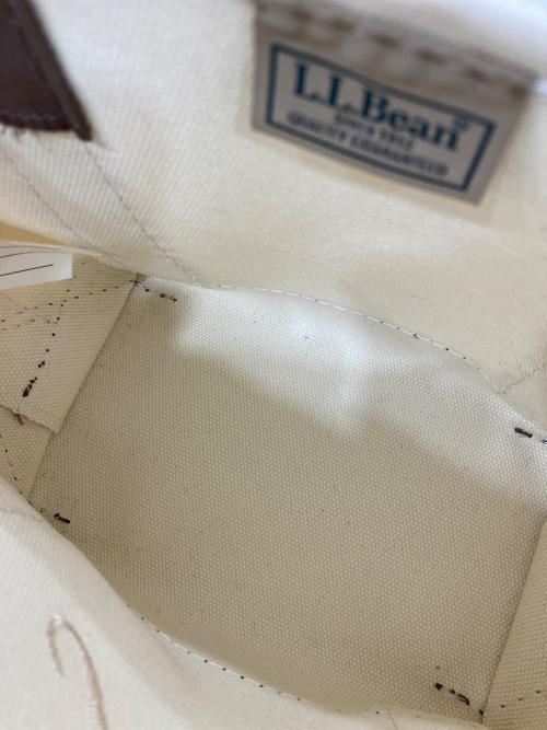 L.L.Bean（エルエルビーン）L.L.Bean (エルエルビーン) キャンバスハンドバッグ アイボリーの古着・服飾アイテム