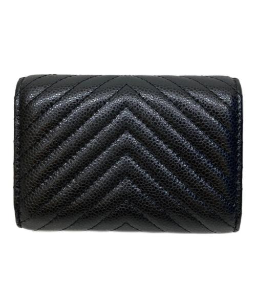 CHANEL（シャネル）CHANEL (シャネル) ボーイシャネル　ココマーク　スモール フラップ ウォレット　コンパクト財布 ブラックの古着・服飾アイテム