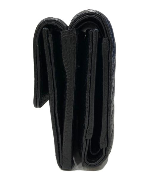 CHANEL（シャネル）CHANEL (シャネル) ボーイシャネル　ココマーク　スモール フラップ ウォレット　コンパクト財布 ブラックの古着・服飾アイテム