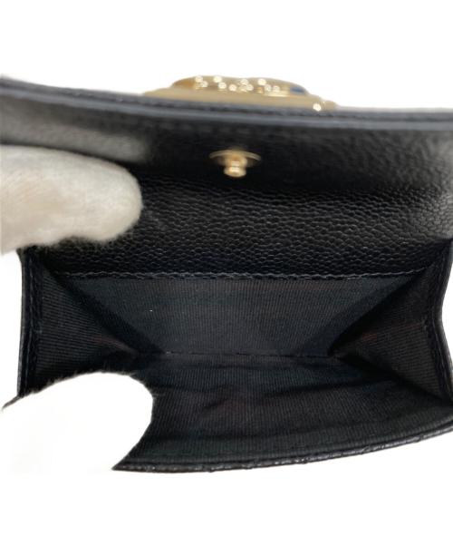 CHANEL（シャネル）CHANEL (シャネル) ボーイシャネル　ココマーク　スモール フラップ ウォレット　コンパクト財布 ブラックの古着・服飾アイテム