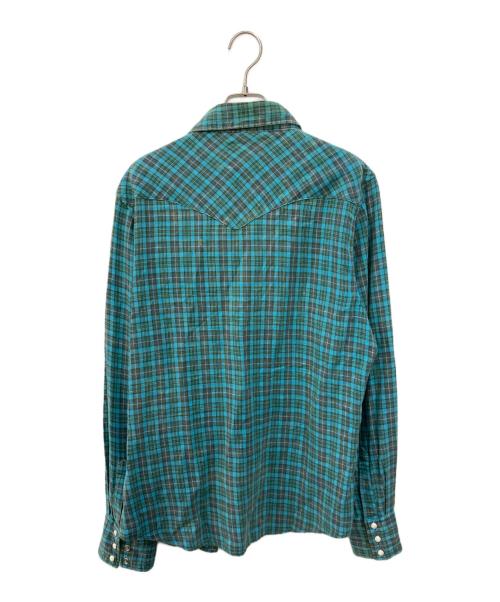 WOOLRICH（ウールリッチ）WOOLRICH (ウールリッチ) チェックウエスタンシャツ グリーン サイズ:XLの古着・服飾アイテム