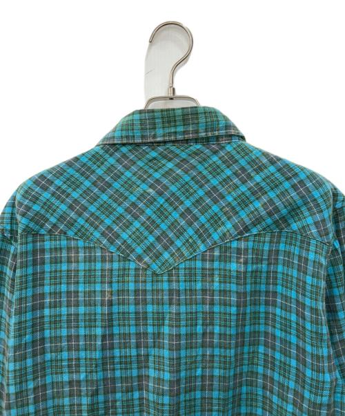 WOOLRICH（ウールリッチ）WOOLRICH (ウールリッチ) チェックウエスタンシャツ グリーン サイズ:XLの古着・服飾アイテム