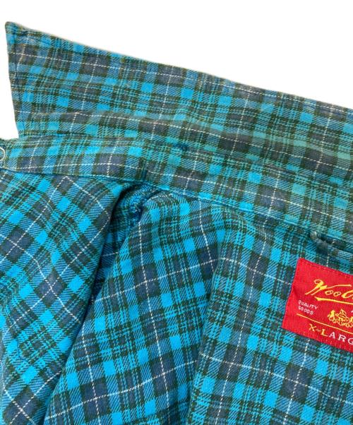 WOOLRICH（ウールリッチ）WOOLRICH (ウールリッチ) チェックウエスタンシャツ グリーン サイズ:XLの古着・服飾アイテム