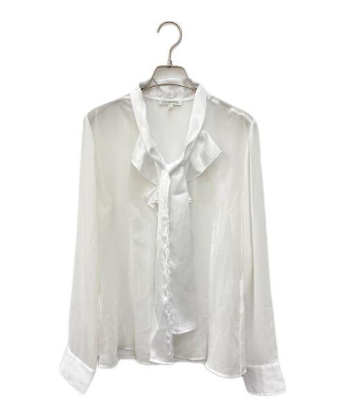 NARA CAMICIE（ナラカミーチェ）NARA CAMICIE (ナラカミーチェ) フリルブラウス ホワイト サイズ:Lの古着・服飾アイテム