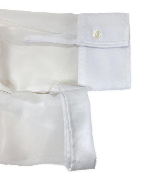 NARA CAMICIE（ナラカミーチェ）NARA CAMICIE (ナラカミーチェ) フリルブラウス ホワイト サイズ:Lの古着・服飾アイテム