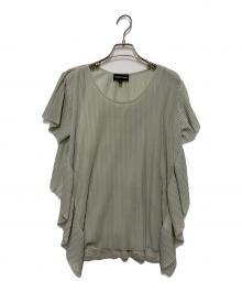 EMPORIO ARMANI（エンポリオアルマーニ）の古着「レイヤードプリーツブラウス」｜グレー