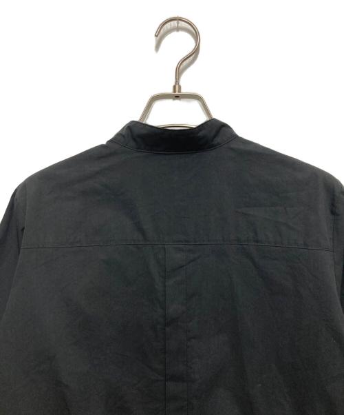 BLUE LABEL CRESTBRIDGE（ブルーレーベルクレストブリッジ）BLUE LABEL CRESTBRIDGE (ブルーレーベルクレストブリッジ) バンドカラーシャツワンピース ブラック サイズ:Sの古着・服飾アイテム