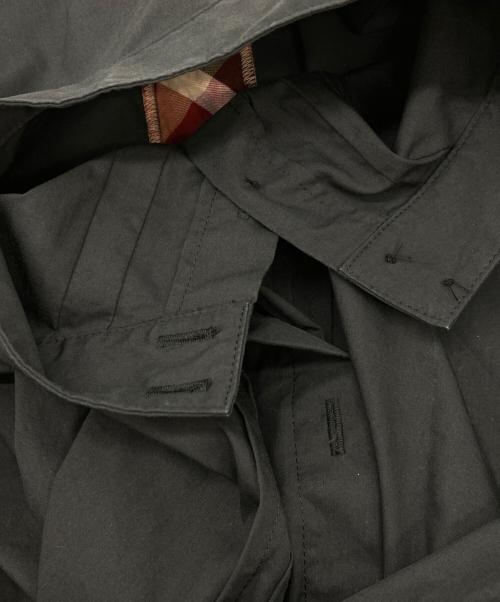 BLUE LABEL CRESTBRIDGE（ブルーレーベルクレストブリッジ）BLUE LABEL CRESTBRIDGE (ブルーレーベルクレストブリッジ) バンドカラーシャツワンピース ブラック サイズ:Sの古着・服飾アイテム