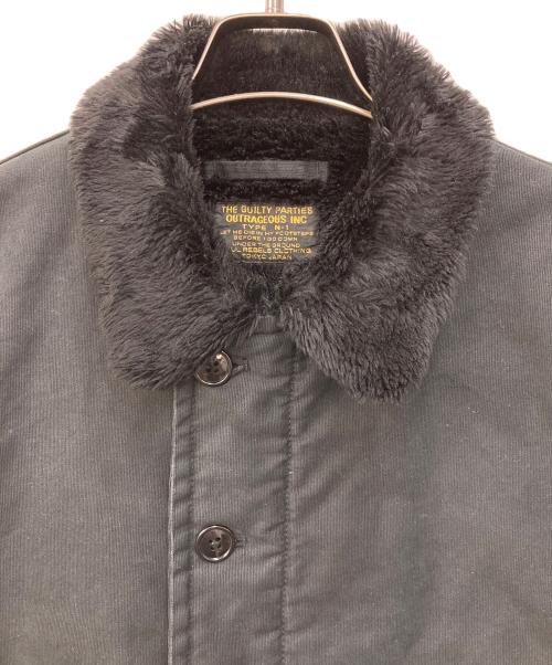 WACKO MARIA（ワコマリア）WACKO MARIA (ワコマリア) N-1 DECK JACKET ブラック サイズ:Mの古着・服飾アイテム