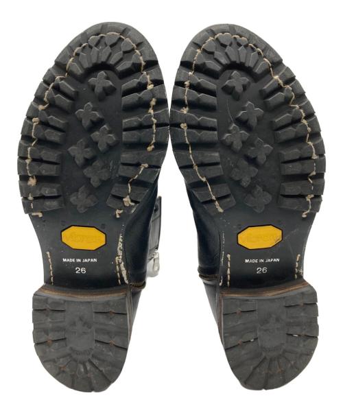 MIHARA YASUHIRO（ミハラヤスヒロ）MIHARA YASUHIRO (ミハラヤスヒロ) エイジング加工レースアップブーツ ブラック サイズ:26㎝の古着・服飾アイテム