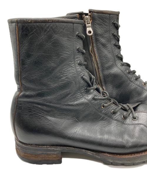 MIHARA YASUHIRO（ミハラヤスヒロ）MIHARA YASUHIRO (ミハラヤスヒロ) エイジング加工レースアップブーツ ブラック サイズ:26㎝の古着・服飾アイテム