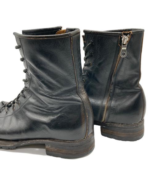 MIHARA YASUHIRO（ミハラヤスヒロ）MIHARA YASUHIRO (ミハラヤスヒロ) エイジング加工レースアップブーツ ブラック サイズ:26㎝の古着・服飾アイテム