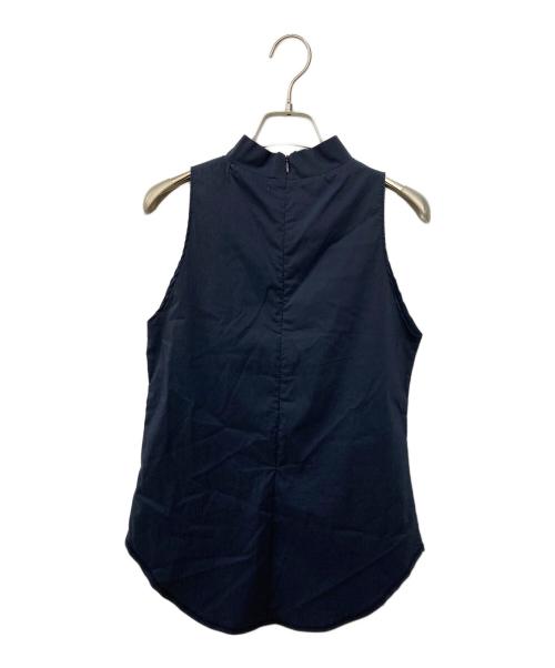 ETRE TOKYO（エトレトウキョウ）ETRE TOKYO (エトレトウキョウ) ハイネックノースリーブトップス ネイビー サイズ:Freeの古着・服飾アイテム