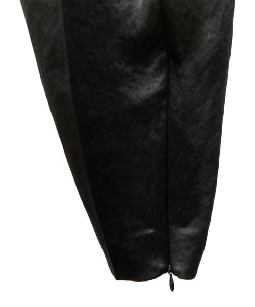 ETRE TOKYO（エトレトウキョウ）ETRE TOKYO (エトレトウキョウ) ヘムファスナーサテンパンツサテンコクーンパンツ ブラック サイズ:S 未使用品の古着・服飾アイテム