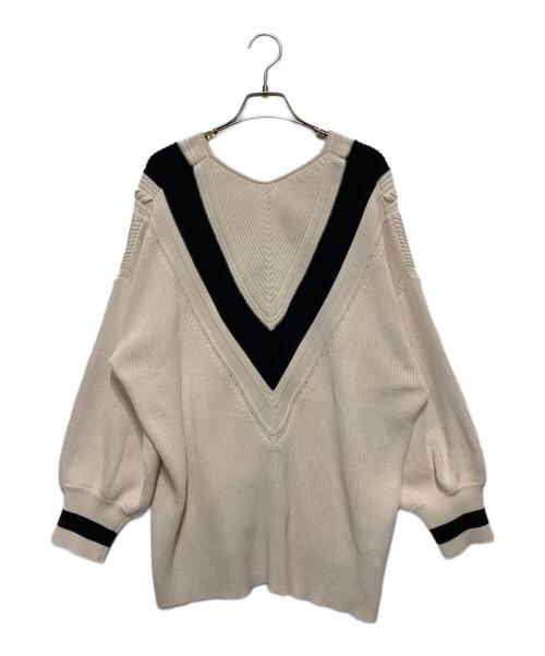 Diagram（ダイアグラム）Diagram (ダイアグラム) Vネックニット ホワイト サイズ:Sの古着・服飾アイテム