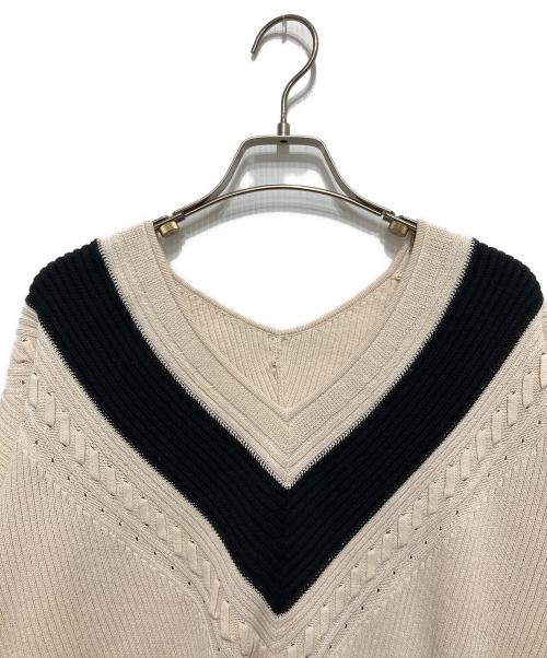 Diagram（ダイアグラム）Diagram (ダイアグラム) Vネックニット ホワイト サイズ:Sの古着・服飾アイテム