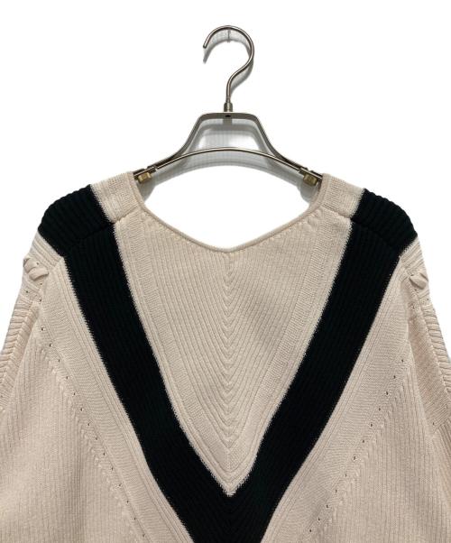 Diagram（ダイアグラム）Diagram (ダイアグラム) Vネックニット ホワイト サイズ:Sの古着・服飾アイテム