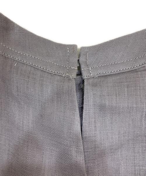 nano・universe（ナノ・ユニバース）nano・universe (ナノ・ユニバース) バンドカラーブラウス グレー サイズ:Freeの古着・服飾アイテム