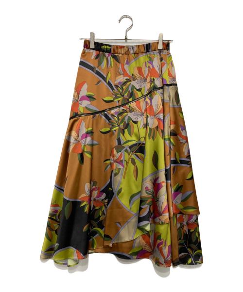 GRACE CONTINENTAL（（グレースコンチネンタル）GRACE CONTINENTAL (（グレースコンチネンタル) フラワープリントセットアップブラウス マルチカラー サイズ:Sの古着・服飾アイテム