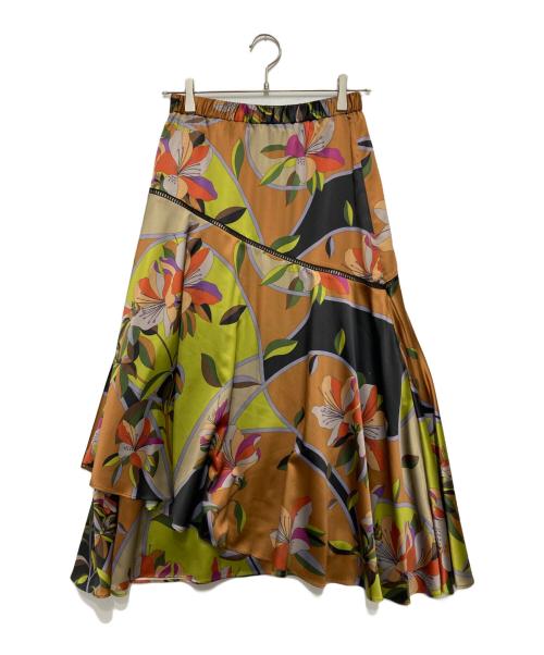 GRACE CONTINENTAL（（グレースコンチネンタル）GRACE CONTINENTAL (（グレースコンチネンタル) フラワープリントセットアップブラウス マルチカラー サイズ:Sの古着・服飾アイテム