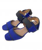 MARNIマルニ）の古着「オープントゥーストラップサンダル」｜ブルー