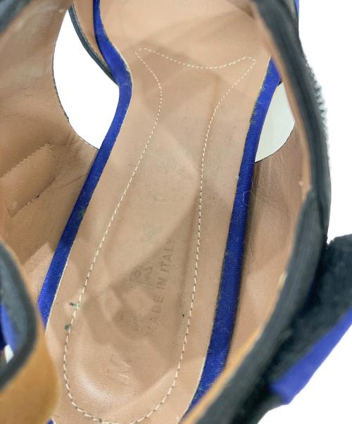 MARNI（マルニ）MARNI (マルニ) オープントゥーストラップサンダル ブルー サイズ:36の古着・服飾アイテム