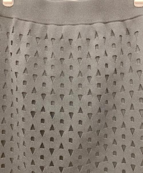 Sybilla（シビラ）Sybilla (シビラ) コットンフィットアイレットニットスカート ブラック サイズ:Mの古着・服飾アイテム