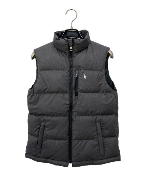POLO RALPH LAUREN（ポロ・ラルフローレン）POLO RALPH LAUREN (ポロ・ラルフローレン) リバーシブルダウンベスト ブラック サイズ:SIZE M(10-12)の古着・服飾アイテム