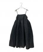 CAROLINA GLASERカロリナ グレイサー）の古着「ラメドット キャミソール ワンピース」｜ブラック