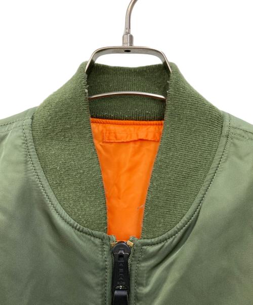 ALPHA（アルファ）ALPHA (アルファ) MA-1ジャケット グリーン サイズ:Lの古着・服飾アイテム