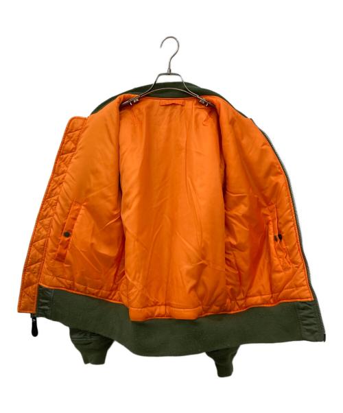 ALPHA（アルファ）ALPHA (アルファ) MA-1ジャケット グリーン サイズ:Lの古着・服飾アイテム