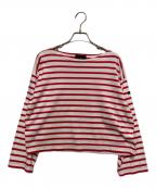 Le minorルミノア）の古着「バスクシャツ」｜ホワイト×レッド