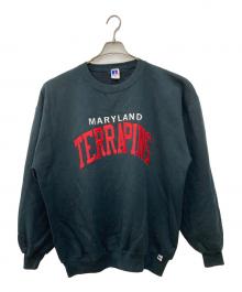 RUSSELL ATHLETIC（ラッセルアスレチック）の古着「オールド刺繍スウェット」｜ブラック