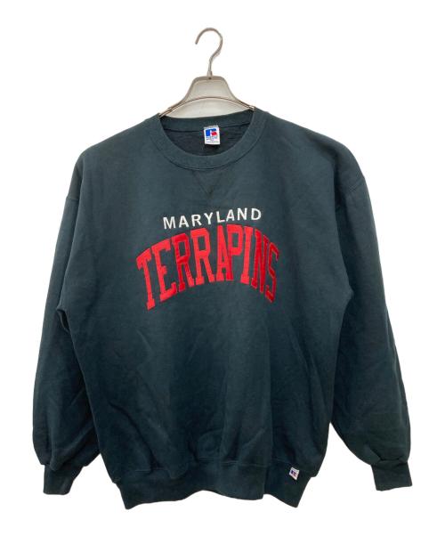 RUSSELL ATHLETIC（ラッセルアスレチック）RUSSELL ATHLETIC (ラッセルアスレチック) オールド刺繍スウェット ブラック サイズ:XXLの古着・服飾アイテム