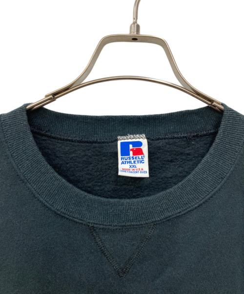 RUSSELL ATHLETIC（ラッセルアスレチック）RUSSELL ATHLETIC (ラッセルアスレチック) オールド刺繍スウェット ブラック サイズ:XXLの古着・服飾アイテム