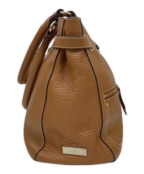 COLE HAAN（コールハーン）COLE HAAN (コールハーン) レザーハンドバッグ ブラウンの古着・服飾アイテム