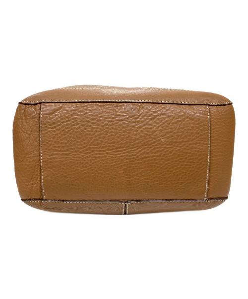 COLE HAAN（コールハーン）COLE HAAN (コールハーン) レザーハンドバッグ ブラウンの古着・服飾アイテム