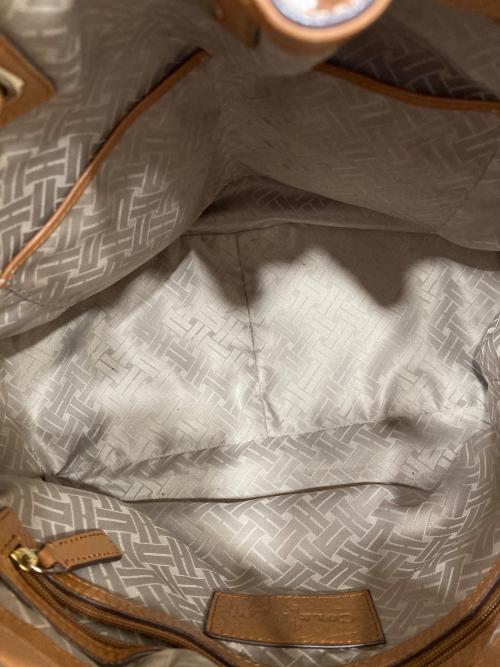 COLE HAAN（コールハーン）COLE HAAN (コールハーン) レザーハンドバッグ ブラウンの古着・服飾アイテム