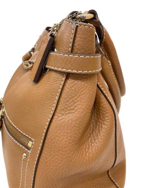 COLE HAAN（コールハーン）COLE HAAN (コールハーン) レザーハンドバッグ ブラウンの古着・服飾アイテム