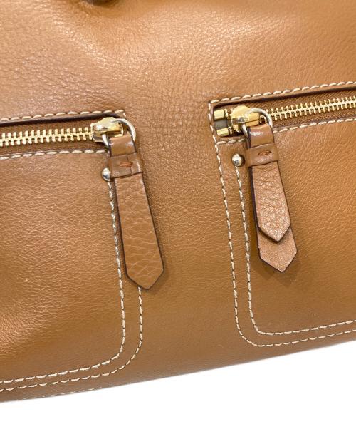 COLE HAAN（コールハーン）COLE HAAN (コールハーン) レザーハンドバッグ ブラウンの古着・服飾アイテム