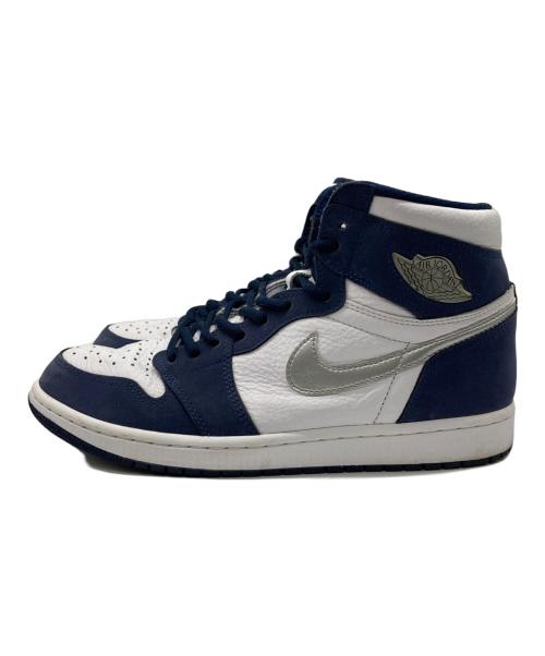 NIKE（ナイキ）NIKE (ナイキ) Air Jordan 1 High OG CO.JP White/Midnight Navy ネイビー×ホワイト サイズ:28cmの古着・服飾アイテム