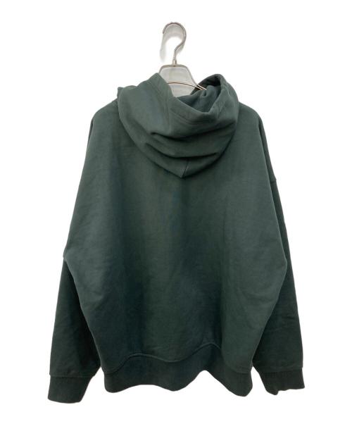POLO RALPH LAUREN（ポロ・ラルフローレン）POLO RALPH LAUREN (ポロ・ラルフローレン) リラックスド フィット ロゴ フリース フーディ グリーン サイズ:Lの古着・服飾アイテム