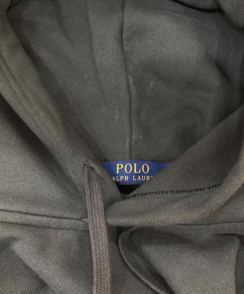 POLO RALPH LAUREN（ポロ・ラルフローレン）POLO RALPH LAUREN (ポロ・ラルフローレン) リラックスド フィット ロゴ フリース フーディ グリーン サイズ:Lの古着・服飾アイテム