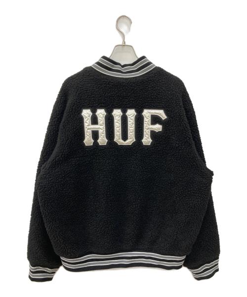 HUF（ハフ）HUF (ハフ) SHERPA VARSITY JACKET ブラック サイズ:XLの古着・服飾アイテム