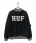 HUF (ハフ) SHERPA VARSITY JACKET ブラック サイズ:XL：5000円