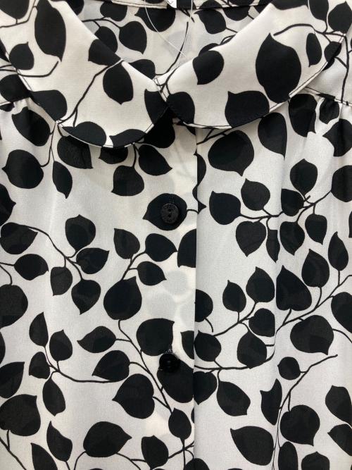 NARA CAMICIE（ナラカミーチェ）NARA CAMICIE (ナラカミーチェ) ノースリーブブラウス ホワイト×ブラック サイズ:SIZE 4 未使用品の古着・服飾アイテム