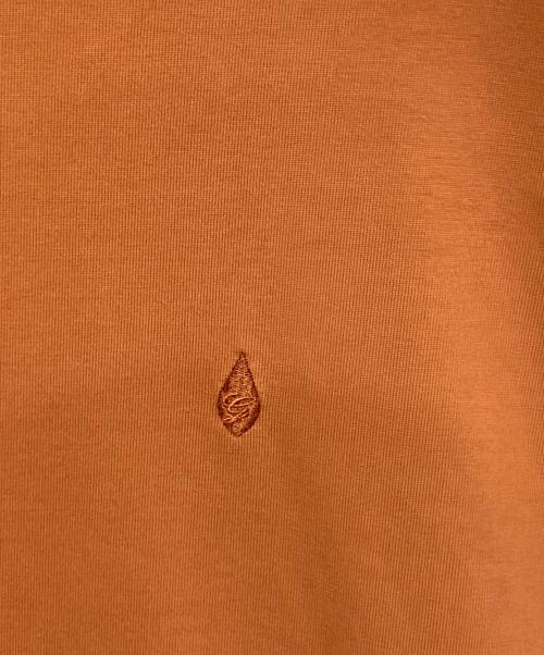 green label relaxing（グリーンレーベルリラクシング）green label relaxing (グリーンレーベルリラクシング) オーガニック ポンチ クルーネック Tシャツ オレンジ サイズ:Lの古着・服飾アイテム