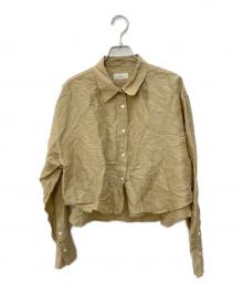 IENA（イエナ）の古着「リヨセルショートシャツ」｜ベージュ